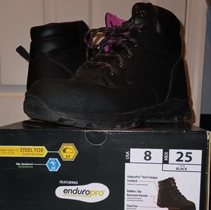 Wore twice women's steel toed boots size 8